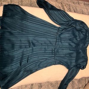 Blue with straps dress